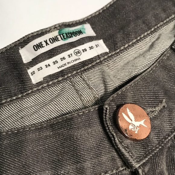 One x One Teaspoon Awesome Baggies - Grey - Picture 4 of 8